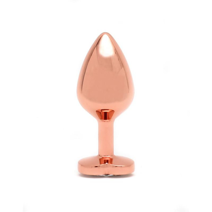 Plug Anal con Joya en Forma de Corazón Pisa Rose Gold de Rimba Toys | VibraZon