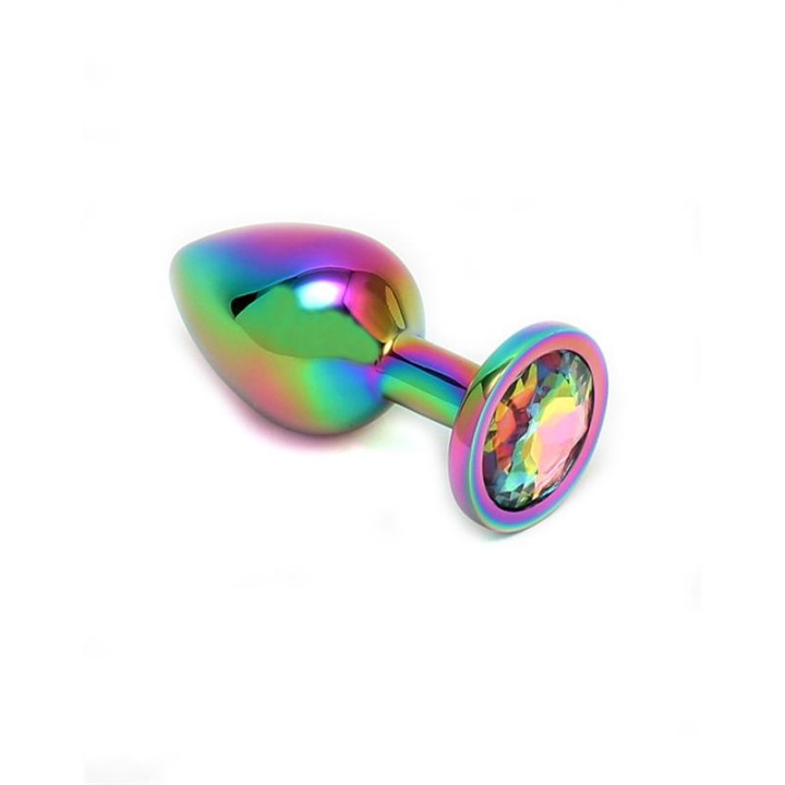 Plug anal con joya Arcoiris Pisa Rainbow de Bondage Play | VibraZon