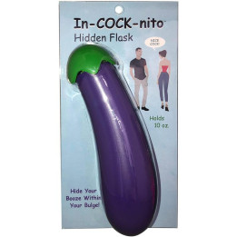 Bottela en Forma de Berenjena In-Cock-Nito Flask de Kheper Games | VibraZon