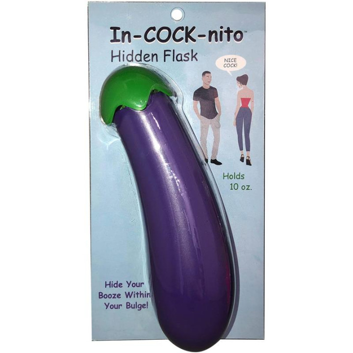 Bottela en Forma de Berenjena In-Cock-Nito Flask de Kheper Games | VibraZon