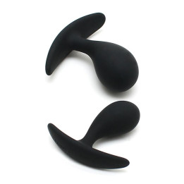 Set de 2 Plugs Anatómicos Copenhagen Negro de Rimba Toys | VibraZon