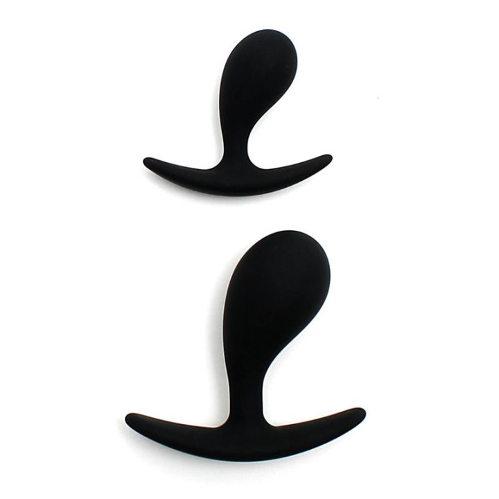 Set de 2 Plugs Anatómicos Copenhagen Negro de Rimba Toys | VibraZon