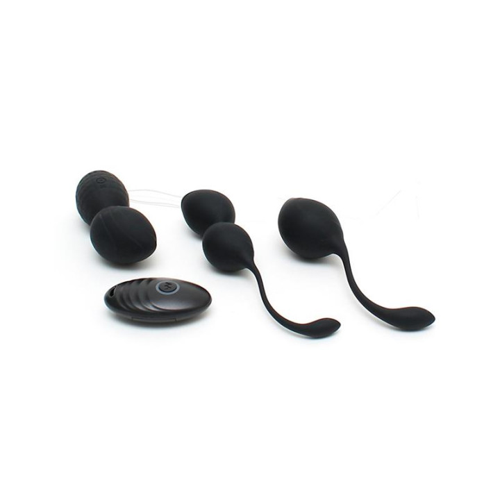 Set de Bolas Kegel Rimini Negro de Rimba Toys | VibraZon