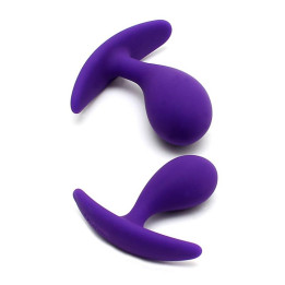 Set 2 Plug Anales Anatómicos Copenhagen Purpura de Rimba Toys | VibraZon