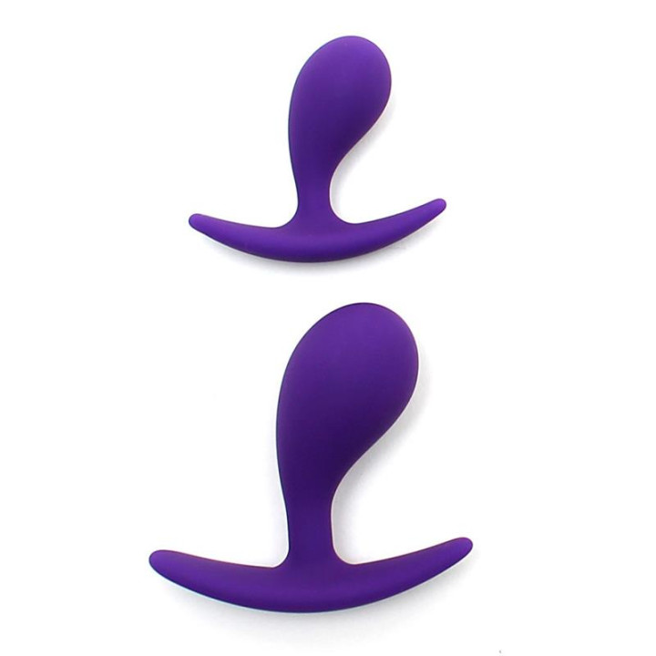 Set 2 Plug Anales Anatómicos Copenhagen Purpura de Rimba Toys | VibraZon