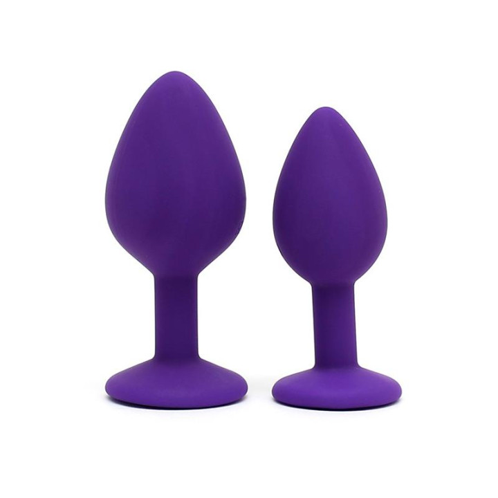 Set de 2 Plugs con Joya Berlin Purpura de Rimba Toys | VibraZon