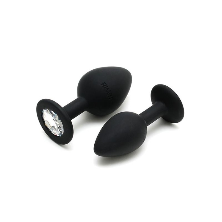 Set de 2 Plugs con Joya Berlin Negro de Rimba Toys | VibraZon
