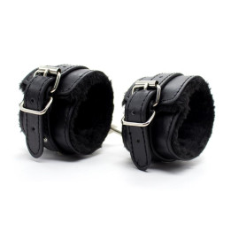 Esposas para Tobillos con Interior Acolchado 35 cm Negro de Latetobed Bdsm Line | VibraZon