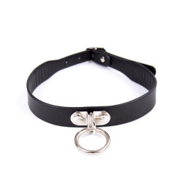 Collar Ajustable 43 cm Negro de Latetobed Bdsm Line | VibraZon