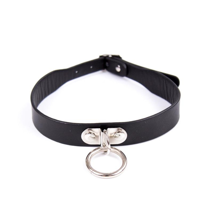 Collar Ajustable 43 cm Negro de Latetobed Bdsm Line | VibraZon