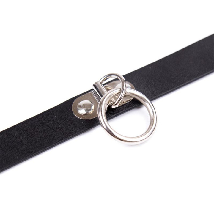Collar Ajustable 43 cm Negro de Latetobed Bdsm Line | VibraZon