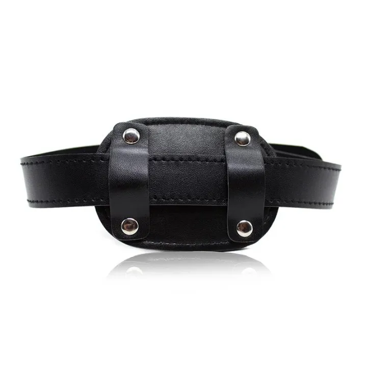 Mordaza con Candado Forma de Pene 5 cm Pequeño Negro de Latetobed Bdsm Line