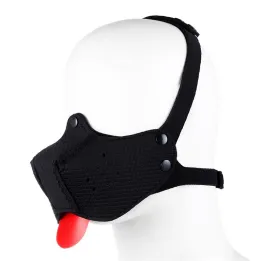 Bozal de Perro de Neopreno Desmontable Ajustable Negro de A-Gusto