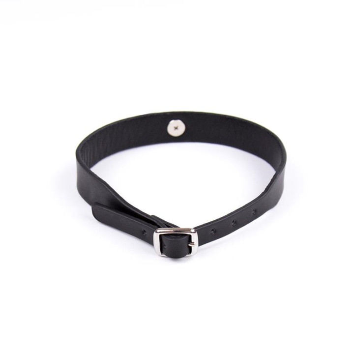 Collar con Cascabel Ajustable 43 cm Negro de Latetobed Bdsm Line | VibraZon