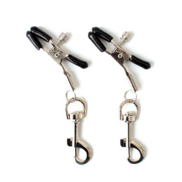 Pinzas para Pezones con Mosquetones Metal de Latetobed Bdsm Line | VibraZon