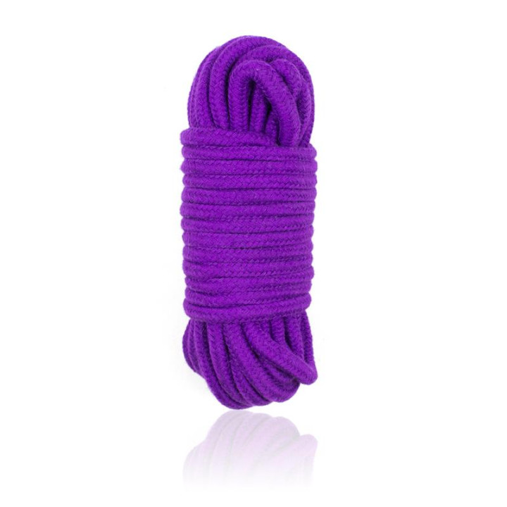 Cuerda de Bondage de Algodón 10 Metros Púrpura de Latetobed Bdsm Line | VibraZon