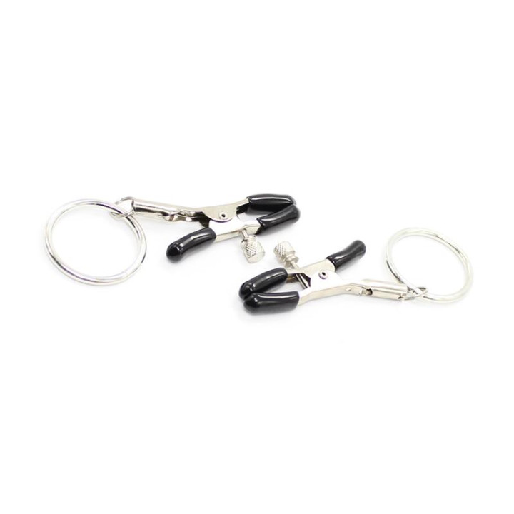 Pinzas para Pezones con Aro Metal de Latetobed Bdsm Line | VibraZon