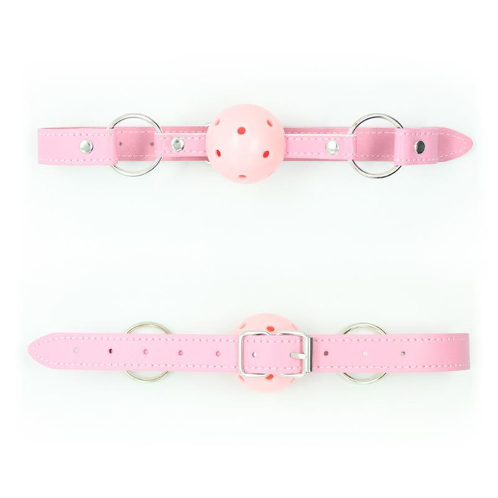 Mordaza Transpirable Ajustable Bola 4,5 cm Rosa de Latetobed Bdsm Line | VibraZon