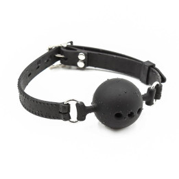 Mordaza de Bola Transpirable Silicona 4 cm Talla S Negro de Latetobed Bdsm Line | VibraZon