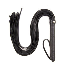 Flogger Mango de Metal 69 cm Negro de Latetobed Bdsm Line | VibraZon