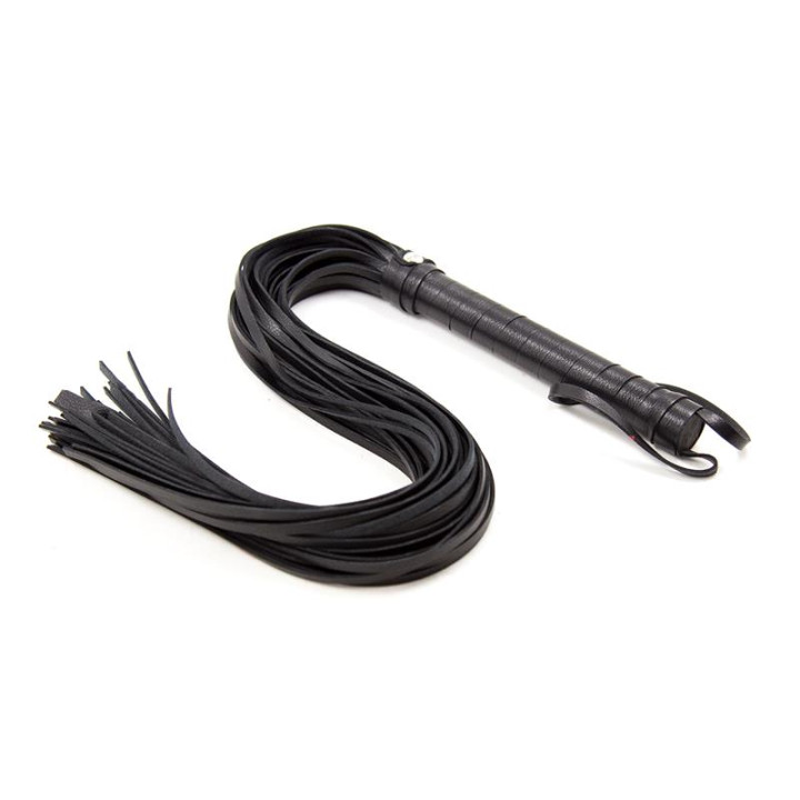 Flogger Mango de Metal 69 cm Negro de Latetobed Bdsm Line | VibraZon
