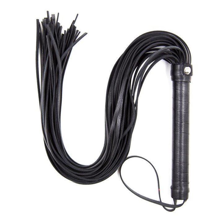 Flogger Mango de Metal 69 cm Negro de Latetobed Bdsm Line | VibraZon