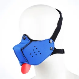 Bozal de Perro de Neopreno Desmontable y Ajustable Azul de A-Gusto
