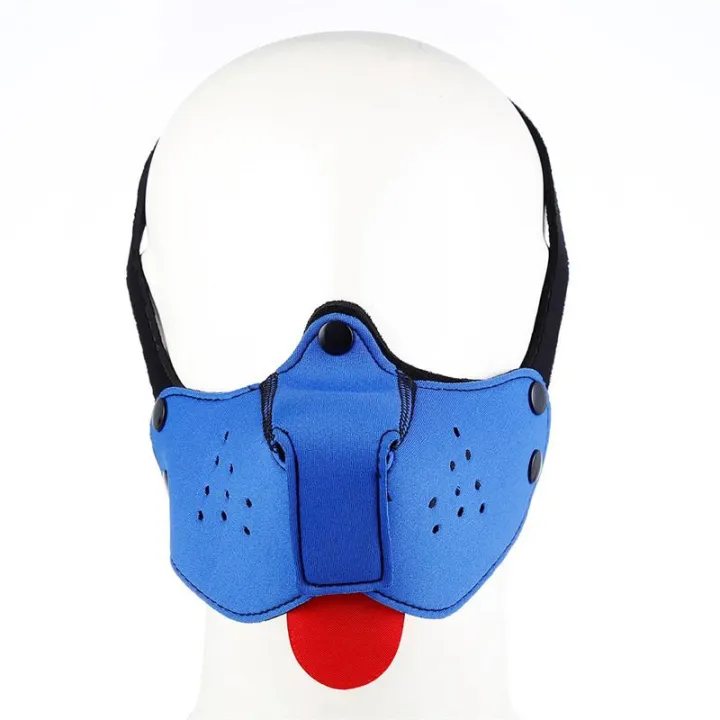 Bozal de Perro de Neopreno Desmontable y Ajustable Azul de A-Gusto