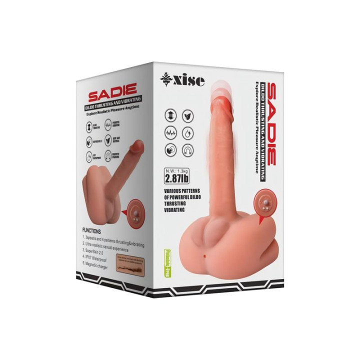 Sadie Semi Torso con Vibracion y Thrusting 1.34 kg de Xise | VibraZon