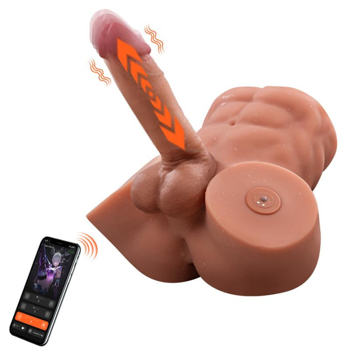 Gretel Semi Torso con Dildo Desmontable, Thrusting y APP 6 kg de Xise | VibraZon
