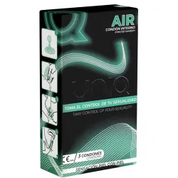 Preservativos Femeninos Air Female sin Látex 3 Unidades de Uniq