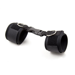 Esposas de Neopreno para Tobillos con Velcro Negro de Latetobed Bdsm Line | VibraZon
