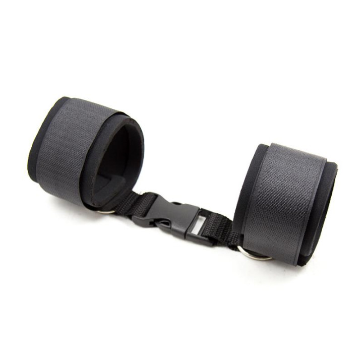 Esposas de Neopreno para Tobillos con Velcro Negro de Latetobed Bdsm Line | VibraZon