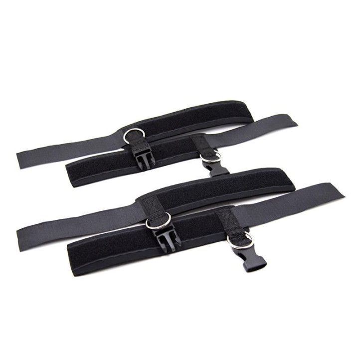 Esposas de Neopreno para Tobillos con Velcro Negro de Latetobed Bdsm Line | VibraZon