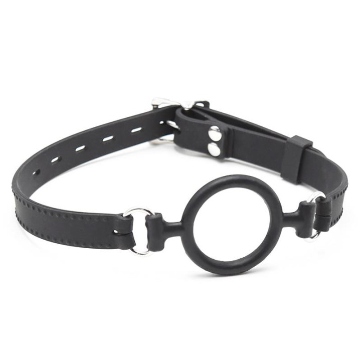 Mordaza de Aro Abierto 5 cm Negro de Latetobed Bdsm Line | VibraZon