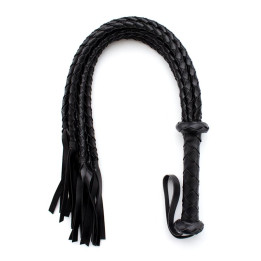 Flogger Trenzado 75 cm Negro de Latetobed Bdsm Line | VibraZon