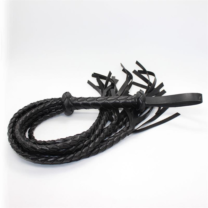Flogger Trenzado 75 cm Negro de Latetobed Bdsm Line | VibraZon