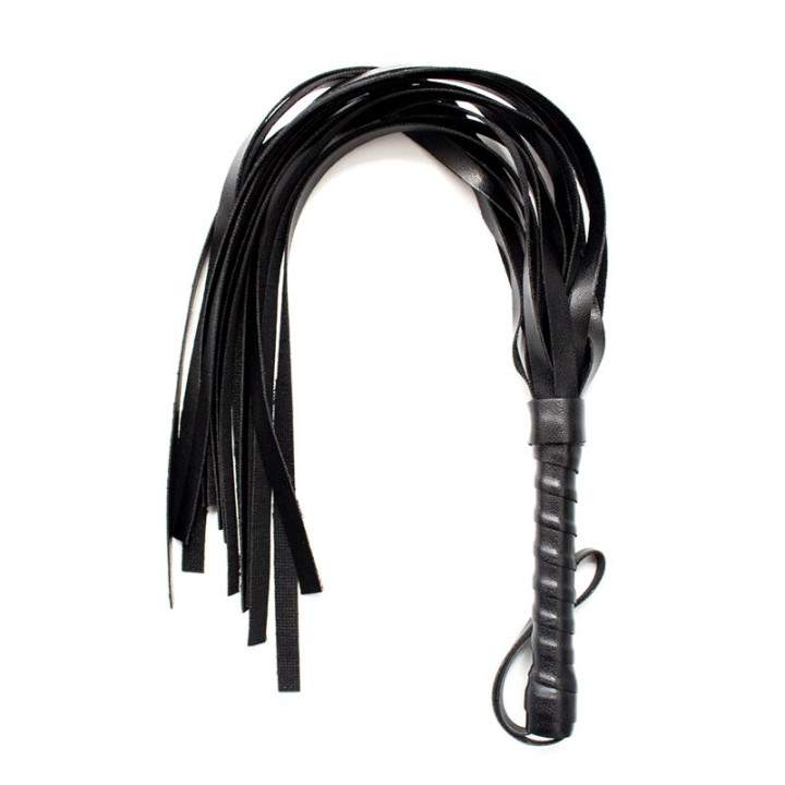 Flogger 45 cm Negro de Latetobed Bdsm Line | VibraZon