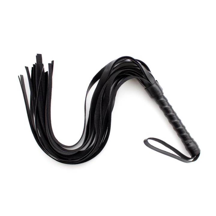 Flogger 45 cm Negro de Latetobed Bdsm Line | VibraZon