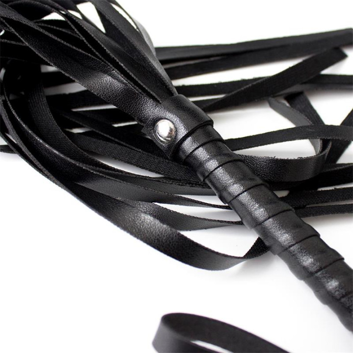 Flogger 45 cm Negro de Latetobed Bdsm Line | VibraZon