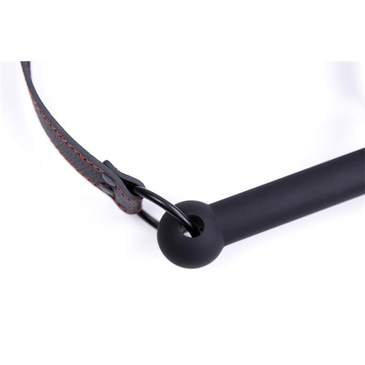 Mordaza de Hueso Ajustable Silicona Negro de Latetobed Bdsm Line | VibraZon
