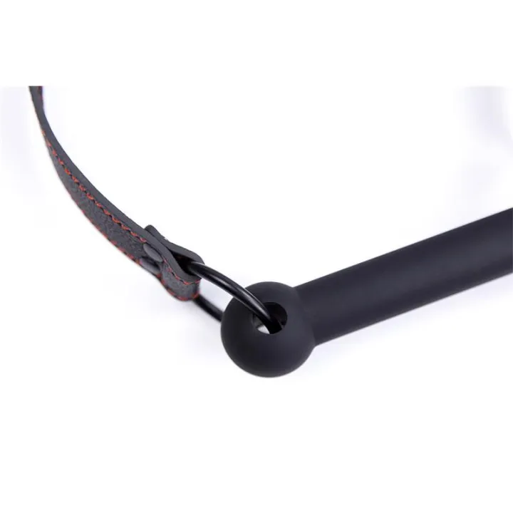 Mordaza de Hueso Ajustable Silicona Negro de Latetobed Bdsm Line