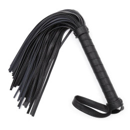 Flogger Clásico 42 cm Negro de Latetobed Bdsm Line | VibraZon