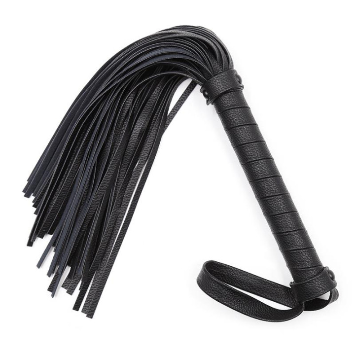 Flogger Clásico 42 cm Negro de Latetobed Bdsm Line | VibraZon