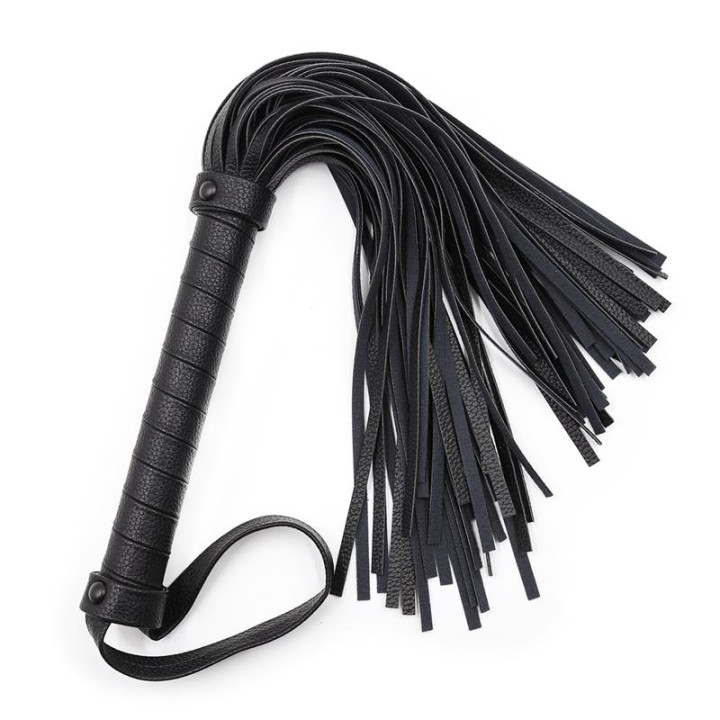 Flogger Clásico 42 cm Negro de Latetobed Bdsm Line | VibraZon