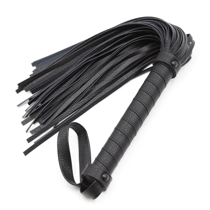 Flogger Clásico 42 cm Negro de Latetobed Bdsm Line | VibraZon