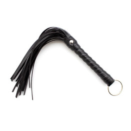 Mini Flogger 28 cm Negro de Latetobed Bdsm Line | VibraZon