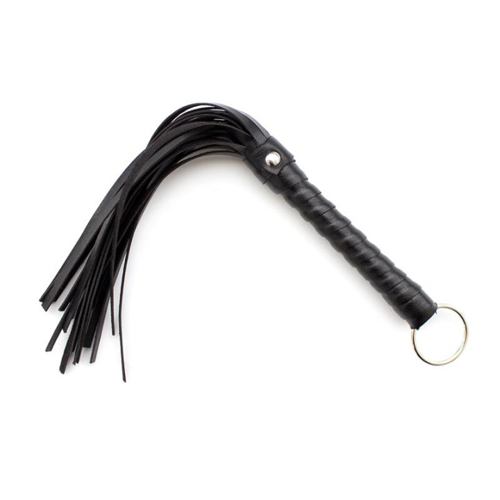 Mini Flogger 28 cm Negro de Latetobed Bdsm Line | VibraZon