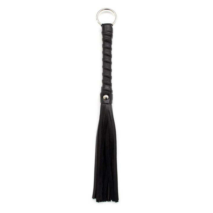Mini Flogger 28 cm Negro de Latetobed Bdsm Line | VibraZon