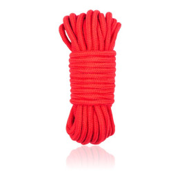 Cuerda de Bondage de Algodón 10 Metros Rojo de Latetobed Bdsm Line | VibraZon